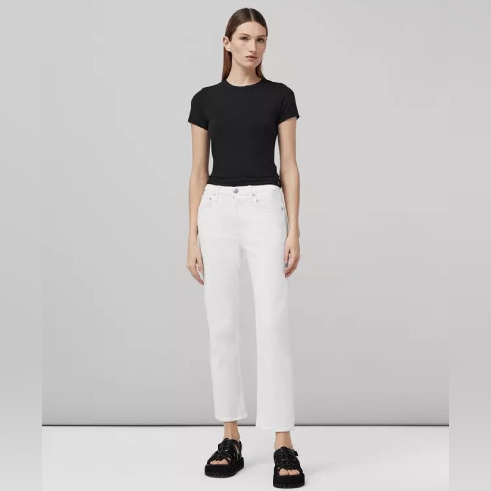 Rag & Bone The Harlow Mid-Rise Ankle Straight Jeans Vintage Stretch Sz 32 NWT